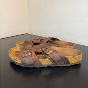 Birkenstock Riva Oiled Leather Sandal